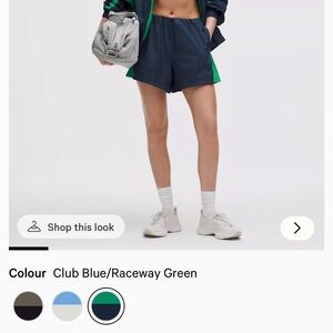 Women's Lululemon nylon color block Shorts